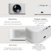 New Wanbo X1 Pro Smart Projector Android 9.0 1GB+8GB Memory 2.4G WIFI Home Theater Cinema Four Directional Keystone Correction