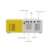 New J9 Pro Projector 1000 lumens 480x360 Pixels 3.5mm Audio HDMI USB Mini LED Projector Home Media Player PK YG300