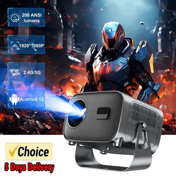 kf-S0198ddcb7e6a4f26b636a52d54cba7dbq-Mini-Projector-360-Degree-Rotate-Android-12-4K-180-ANSI-Dual-WiFi-Electronic-Focus-Home-Theater Mini Projector 360 Degree Rotate Android 12 4K 180 ANSI Dual WiFi Electronic Focus Home Theater Portable Projector
