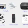 New Mini Portable Projector T11 Home Theater Smart TV LED Video Projector Support 4k 1080P Movie Same Screen Version Projector