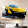 Ultra-Clear 4K Mini 3D Projector, DLP Built-in Battery Power Bank Supply Super Lightweight Portable Wireless Screen Mirroring