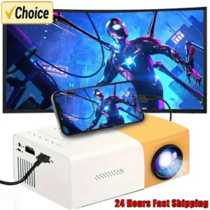 YG300 Portable Mini Movie Projector Suitable For Outdoor Camping/ Drive-in/ Home Theater Projectors With 30000 Hours Long Life