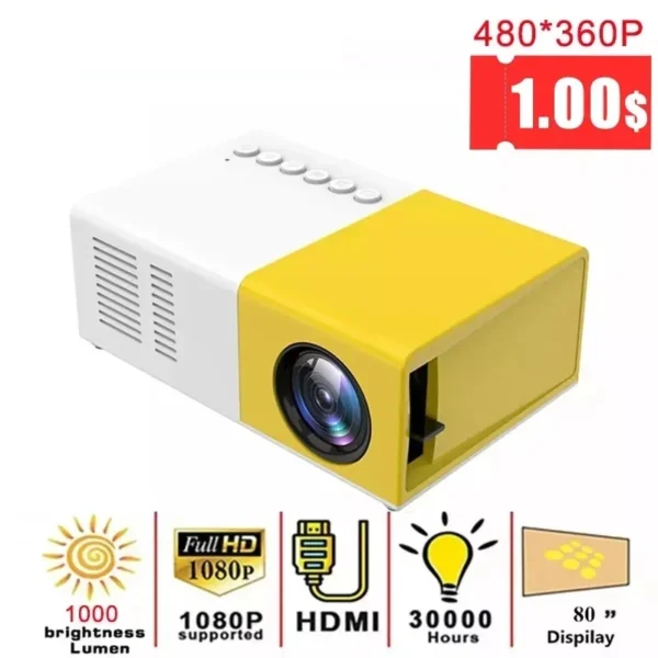 kf-S25da418a11414eefab3a3638c46cc6b4Y-New-J9-Pro-Projector-1000-lumens-480x360-Pixels-3-5mm-Audio-HDMI-USB-Mini-LED-Projector New J9 Pro Projector 1000 lumens 480x360 Pixels 3.5mm Audio HDMI USB Mini LED Projector Home Media Player PK YG300