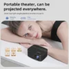 New Mini Portable Projector T11 Home Theater Smart TV LED Video Projector Support 4k 1080P Movie Same Screen Version Projector