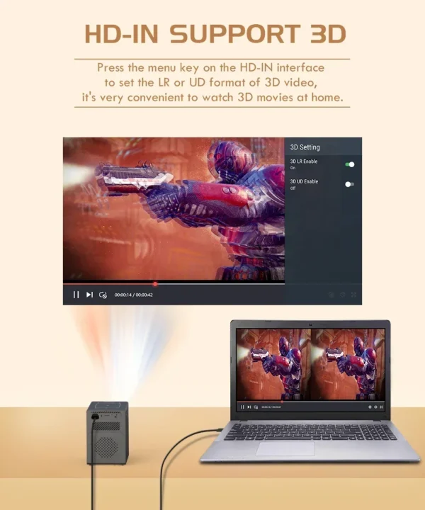 kf-S403b3598a78949e9b40047493317c1beC-Ultra-Clear-4K-Mini-3D-Projector-DLP-Built-in-Battery-Power-Bank-Supply-Super-Lightweight-Portable Ultra-Clear 4K Mini 3D Projector, DLP Built-in Battery Power Bank Supply Super Lightweight Portable Wireless Screen Mirroring