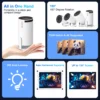 Transpeed 4K Wifi6 HY300 Pro Projector Android 11 260 ANSI Dual WIFI Allwinner H713 BT5.0 720P Home Cinema Outdoor Portable
