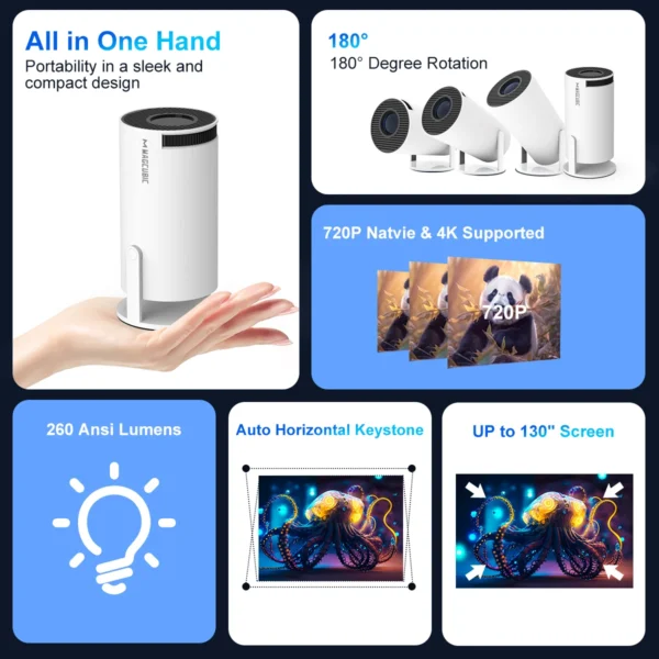 kf-S45c378d9d319461cbdb41e6607de738f7-Transpeed-4K-Wifi6-HY300-Pro-Projector-Android-11-260-ANSI-Dual-WIFI-Allwinner-H713-BT5-0 Transpeed 4K Wifi6 HY300 Pro Projector Android 11 260 ANSI Dual WIFI Allwinner H713 BT5.0 720P Home Cinema Outdoor Portable