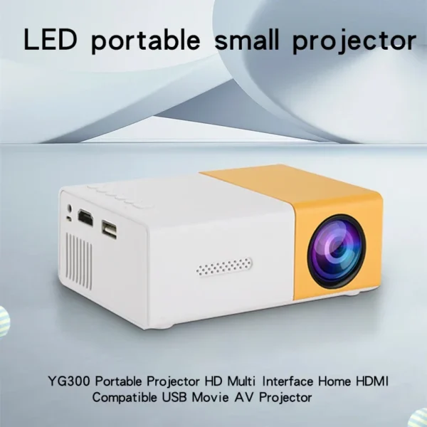 kf-S7568466b8aee4f5eb1383440e1246f5bR-YG300-Standard-Portable-Projector-Explosive-Wireless-Connectivity-USB-Compatible YG300 Standard Portable Projector, Explosive Wireless Connectivity, USB Compatible