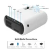 New Mini WIFI Projector for Home For HD 1080P 5500-Lumen Bluetooth-compatible Video Projector Smart Home Beamer Cinema PG400