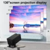 Polaring P50Mini Android Projector Amlogic 950S 5G Wifi BT 350Ansi Cinema Home Keystone HDMI Proyector 1080P 4K projector