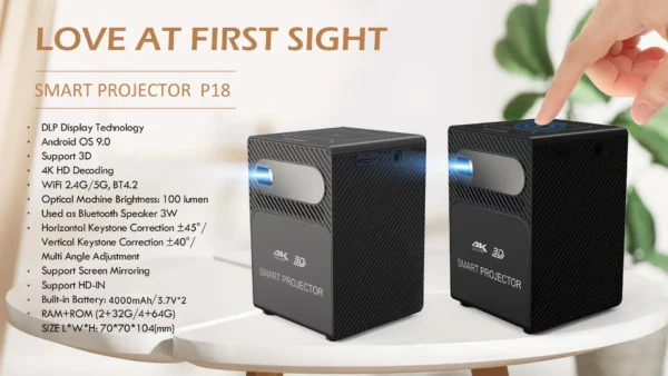 kf-S8c320b8528924da980efa77e9280e10a2-Ultra-Clear-4K-Mini-3D-Projector-DLP-Built-in-Battery-Power-Bank-Supply-Super-Lightweight-Portable Ultra-Clear 4K Mini 3D Projector, DLP Built-in Battery Power Bank Supply Super Lightweight Portable Wireless Screen Mirroring