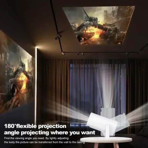 P30 Smart Mini Projector Android 11 WiFi6 Support 4K 1080P BT5.0 Projector 1280*720P Home Cinema Portable Projector