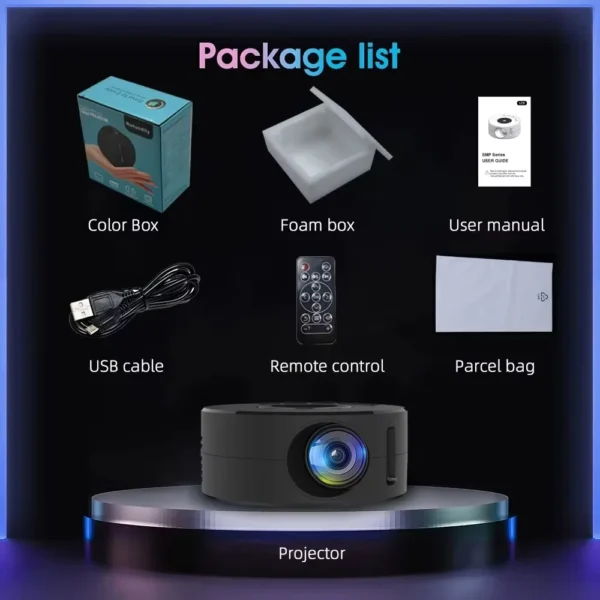 kf-Sb3811ab1db714001ac2906f3faff59544-YT200-Home-Projector-Low-Noise-LCD-Mini-Portable-Children-s-Wireless-Mobile-Phone-Same-Screen-Projection YT200 Home Projector Low Noise LCD Mini Portable Children's Wireless Mobile Phone Same Screen Projection