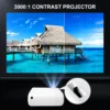 New Mini WIFI Projector for Home For HD 1080P 5500-Lumen Bluetooth-compatible Video Projector Smart Home Beamer Cinema PG400