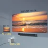 New C520 Mini LED Projector HD 200inch Home Theater Movie Game Portable LED Video Projector for 1080P Cinema