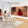 New C520 Mini LED Projector HD 200inch Home Theater Movie Game Portable LED Video Projector for 1080P Cinema